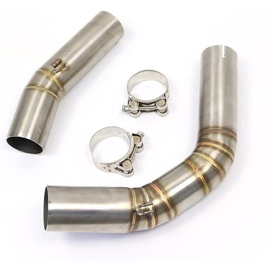 Muffler For Yamaha for YZF-R1 R1 R1 2004 2005 2006 2007 2008 2009 2010 2011 2012 2013 2014 Motorcycle Exhaust Modified Front Link Pipe Connecting Pipe (Color: 1)