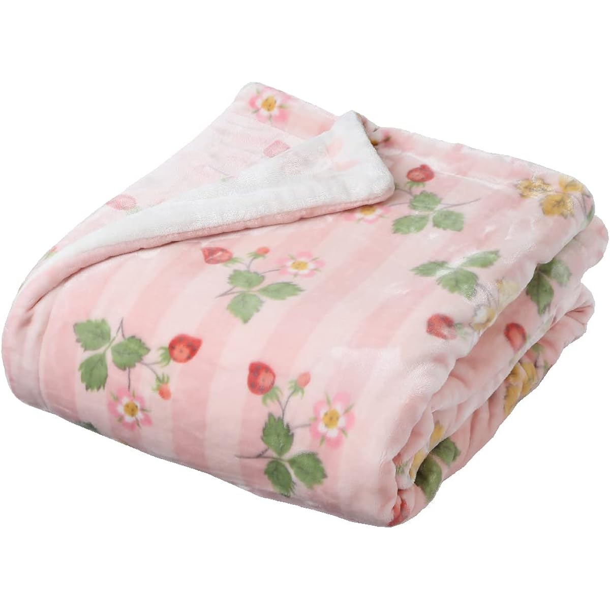 Nishikawa Blanket Single Washable Wedgwood Wild Strawberry 2 Piece Set Winter Reversible Winter Pink FQ02805031