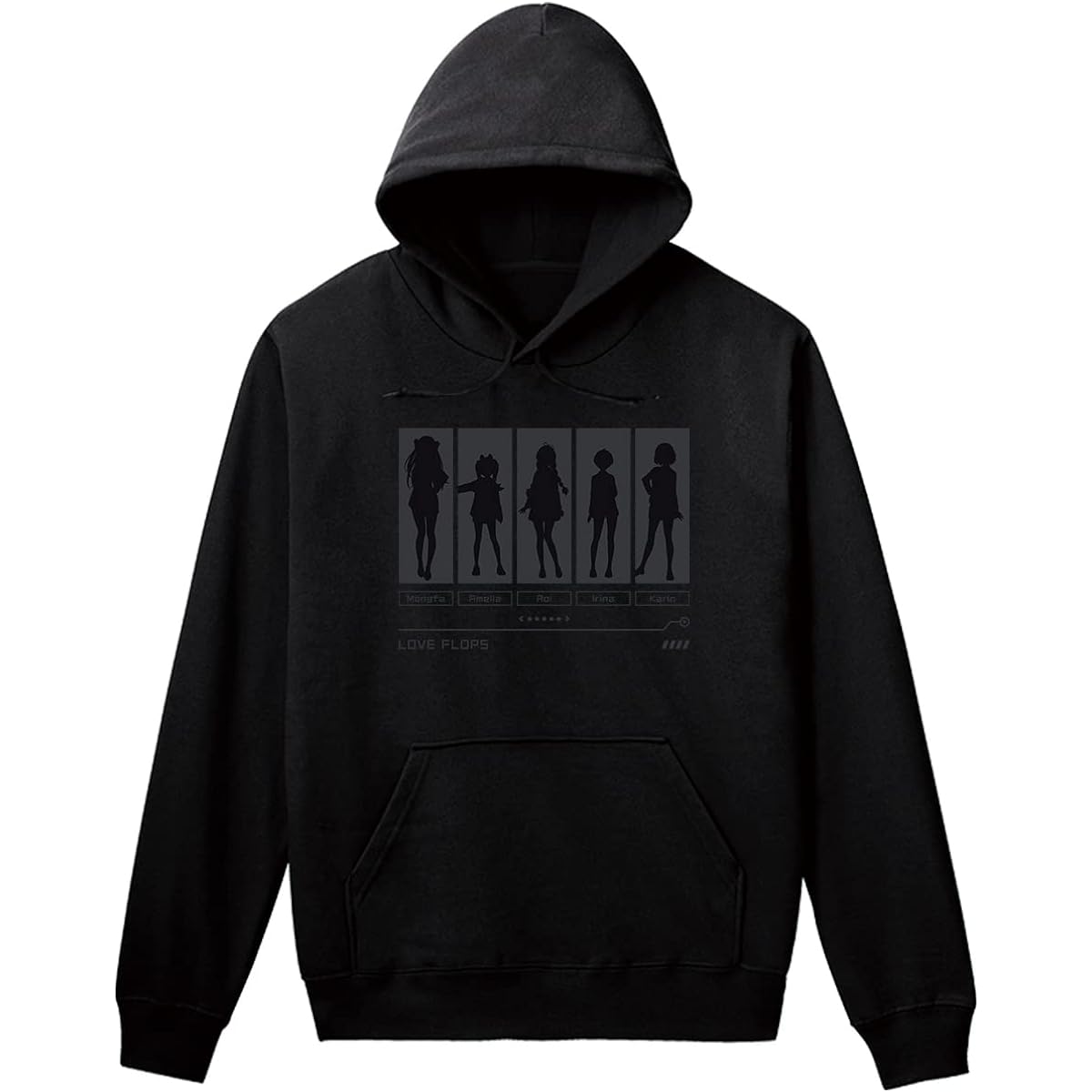 "Love Flops" Character Silhouette Hoodie Women's XXXL Size