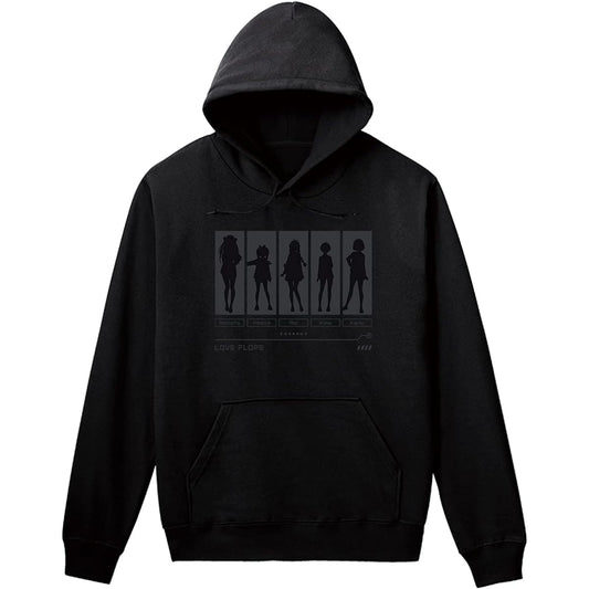 "Love Flops" Character Silhouette Hoodie Women's XXXL Size