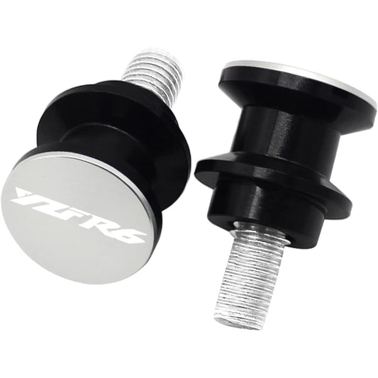 Stand Screw Slider 6MM CNC Aluminum Swing Arm Spool Slider Bracket Screw Accessories for Motorcycle is very suitable for Yamaha YZF R6 YZFR6 2000-2020 2019 2018 (Color: B Silver)
