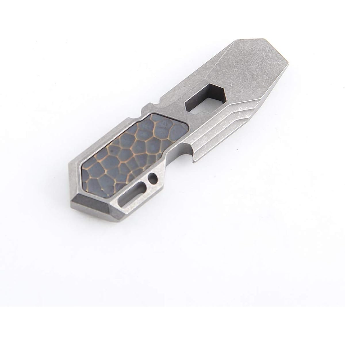 Hamans Titanium Pry Bar EDC Multi Tool Bottle Opener Screwdriver Function Keychain Tool Outdoor Gear