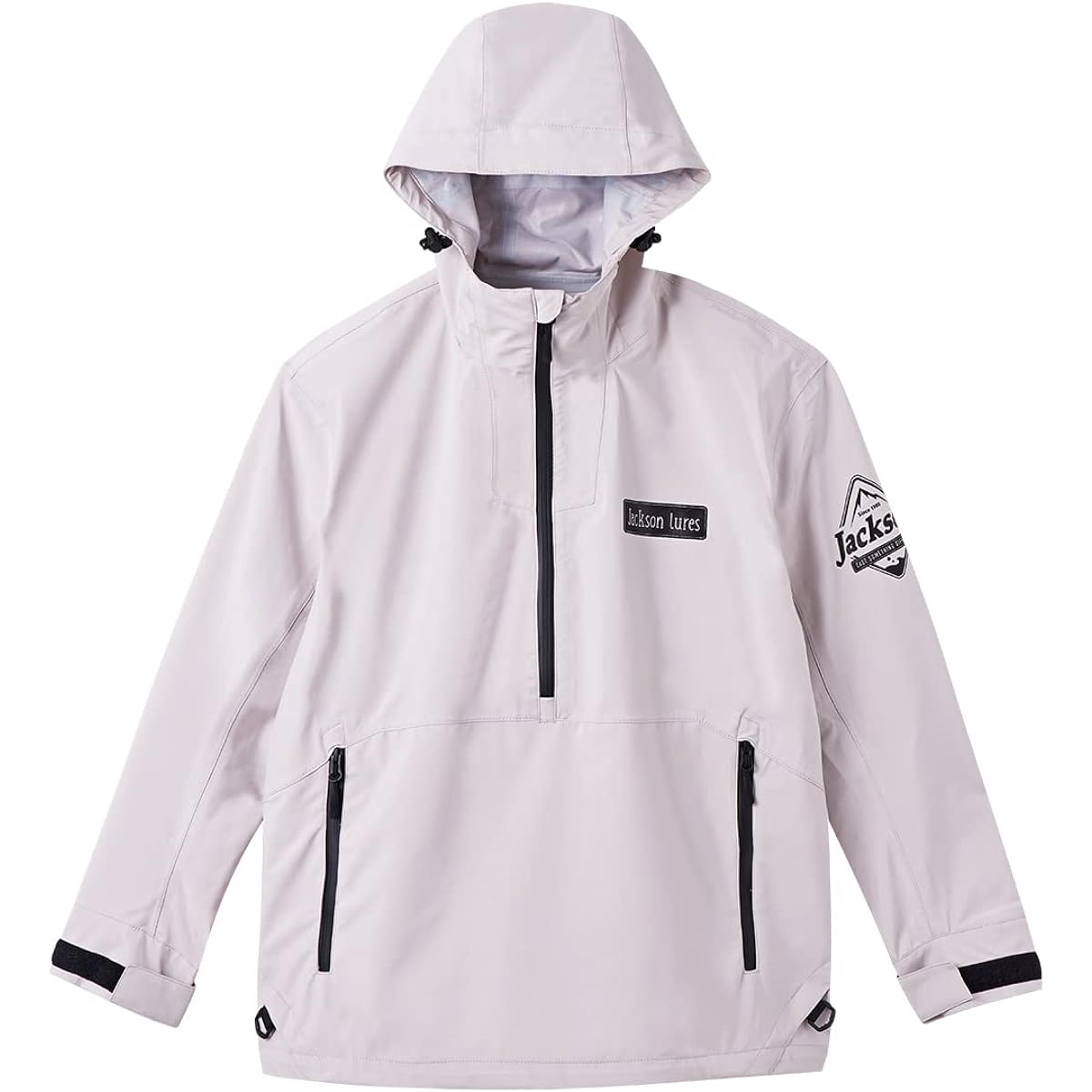 Jackson Durable Water Repellent Half Zip Parka Light Gray