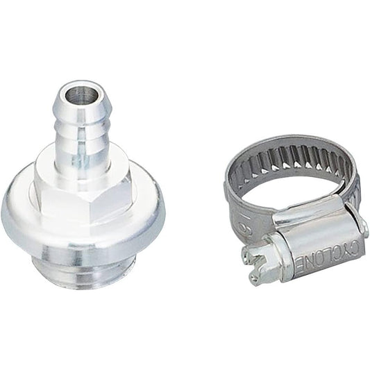 Kijima Bike Bike parts Brier outlet M20 × 10 P2.5 Hose Inner diameter φ9 Silver Honda/Yamaha/Kawasaki 106-26614
