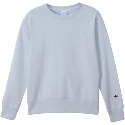 [Champion] Sweatshirt, Long Sleeve, Fleece, Embroidery, One Point Logo, Crew Neck Sweatshirt, Women's Basic, CW-Y018/CW-T013