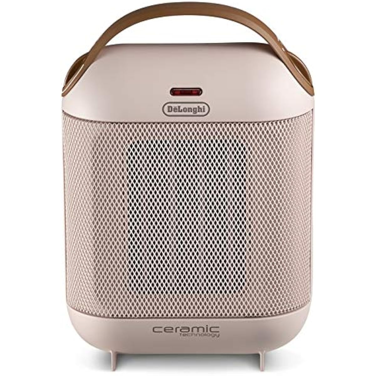De'Longhi Fan Heater Capsura HFX30C11-PK Ceramic Heater Underfoot/Hands Italian Design Compact Thin High Power Air Blower Function Removable Filter [Pink] 5 Year Warranty with DeLonghi Family Registration