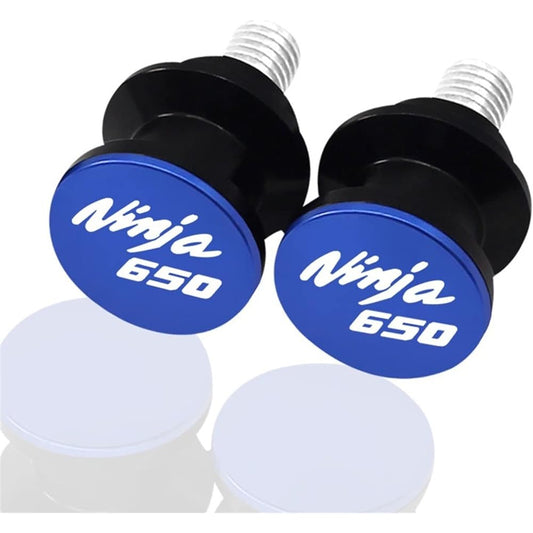 DOOREX M8 Motorcycle Swingarm Spool Stand Screw Slider for Kawasaki Ninja 650 Z 650 Ninja650 Z650 2017-2021 Swingarm Slider Spool (Size : NINJA400 Blue)
