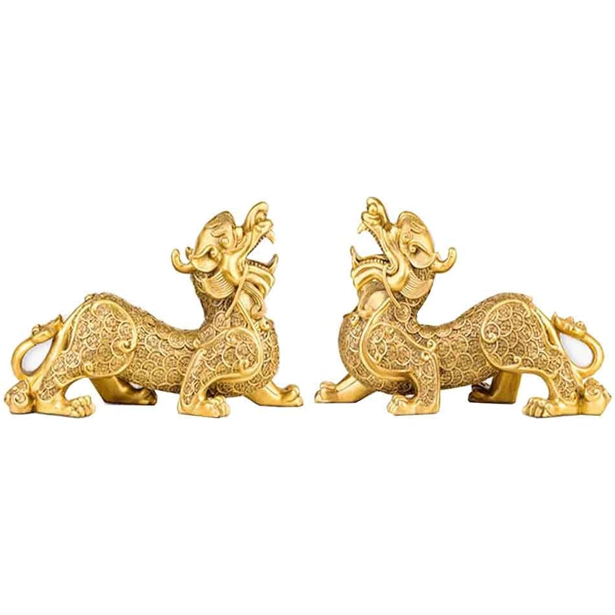 Pixiu figurine, Hikyuu, wealth invitation, Feng Shui figurine, male and female set, pair, copper, Feng Shui goods, figurine, interior, good luck prayer, financial luck prayer, lottery, good luck, Feng Shui item, money luck, financial luck, good luck, tha
