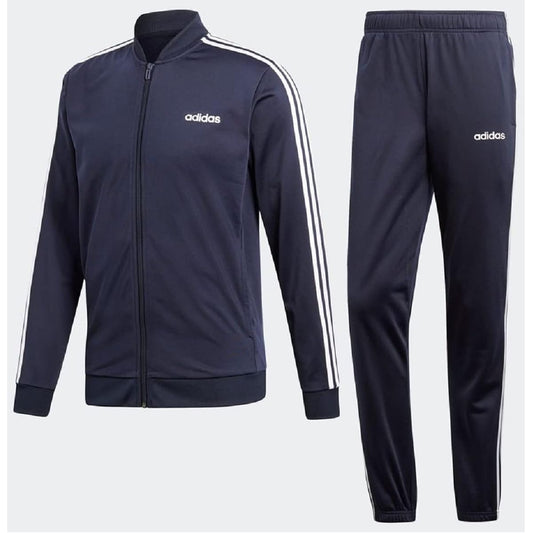 adidas Adidas M CORE 3 Stripes Tricot Tracksuit Jacket x Long Pants Top and Bottom Set Jersey