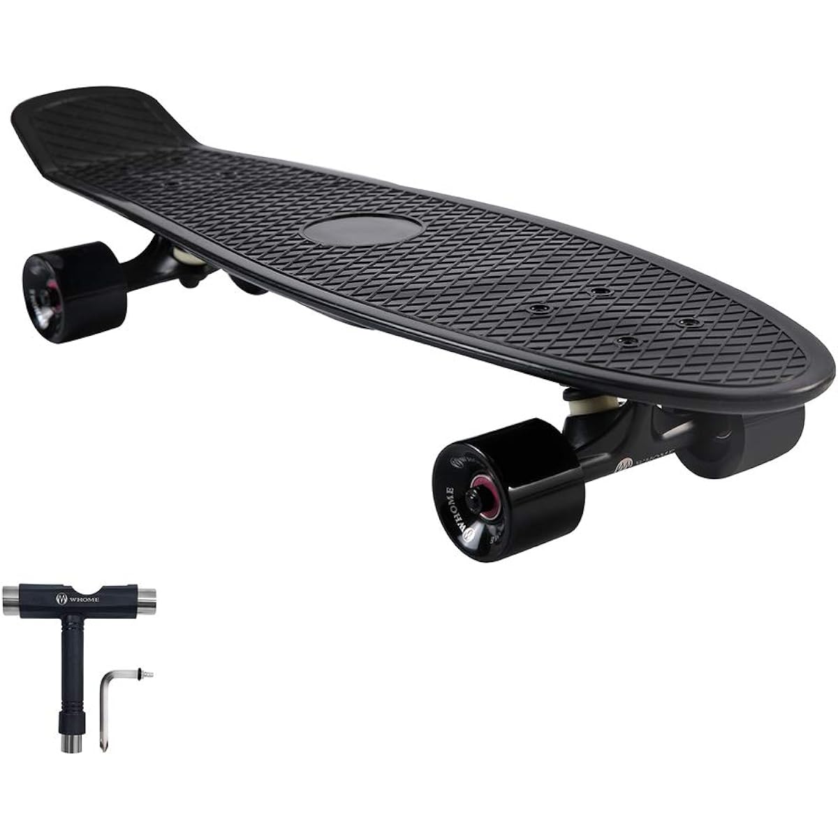 WHOME Pro Skateboard - 27" Cruiser Skateboard for Adults/Kids Pro/Beginner with T-Tool - Commuting/Cruising