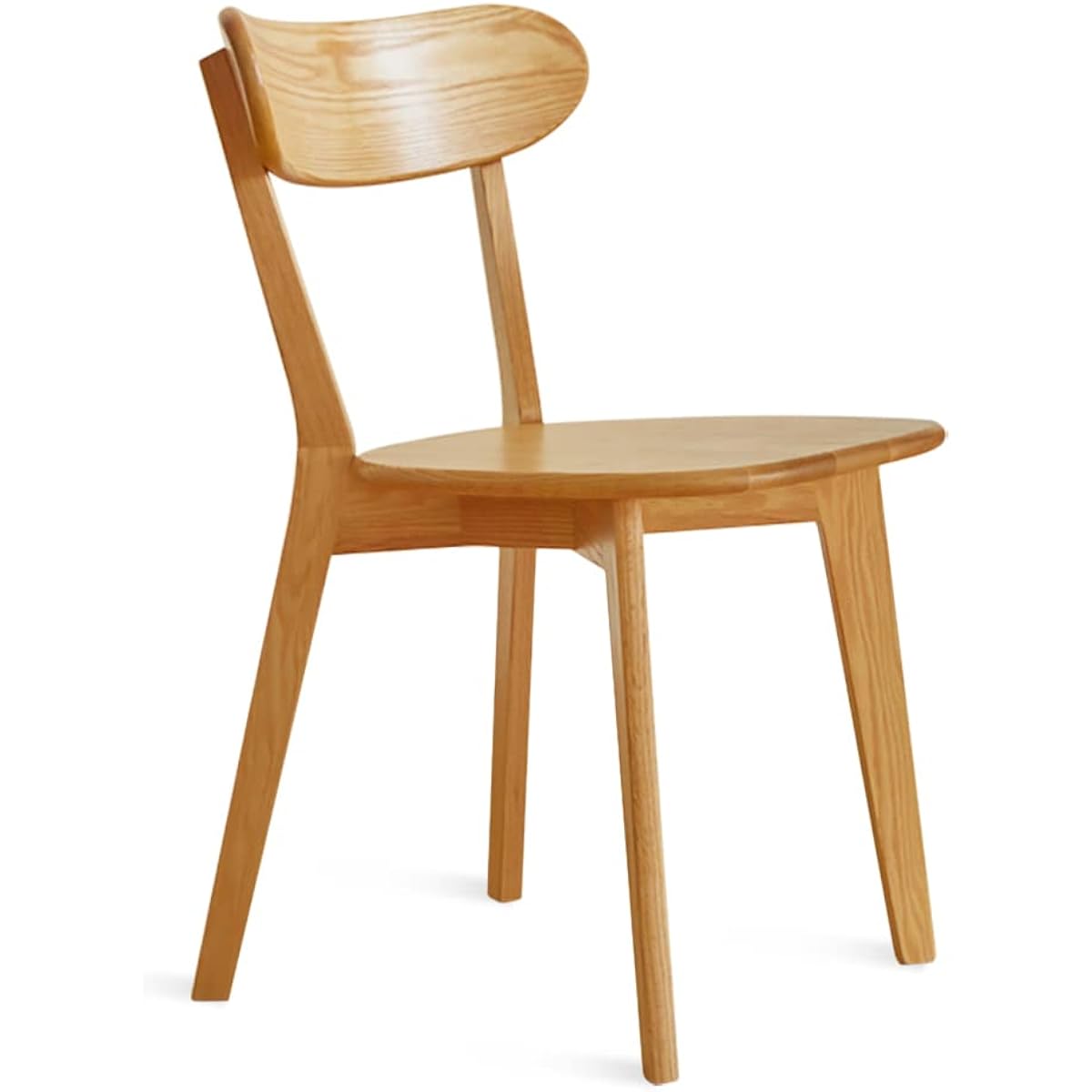 WAYSHOME Dining Chair Wooden North American FAS Oak Natural Wood 100% Solid Wood Chair Sturdy Chair Dining Chair Wooden Living Chair Simple Natural 46.5*54*80cm (Natural)