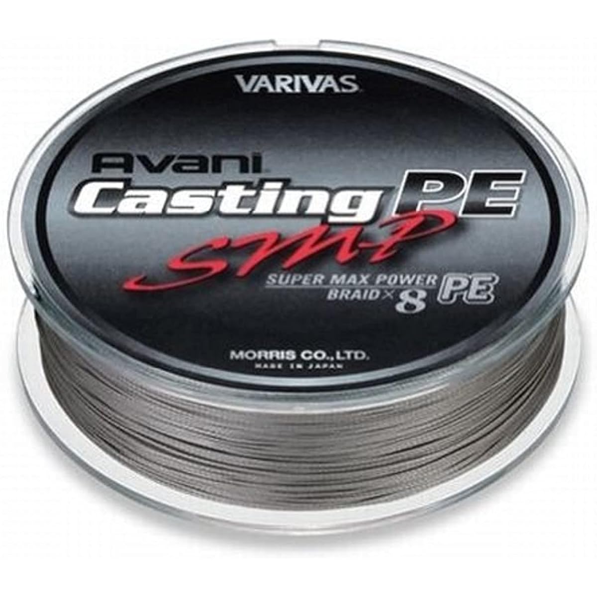 VARIVAS 8 Strand PE Line Avani Casting PE SMP (Super Max Power) Stealth Gray