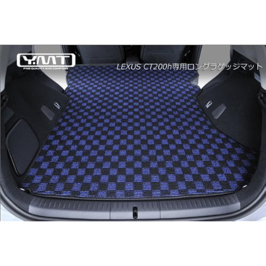 YMT Lexus CT200h long luggage mat loop check blue black -