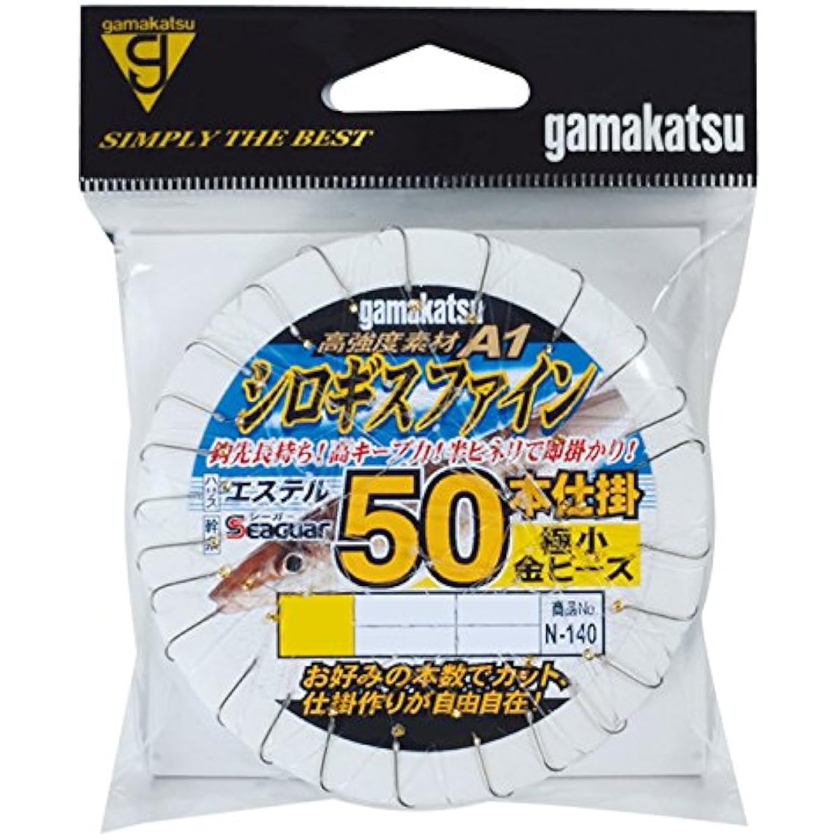 Gamakatsu Shirogis Fine 50 pieces (with tiny gold beads) N140 No. 5-Harris 1. 45706-5-1-07