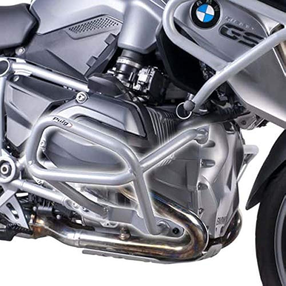Puig 7543U ENGINE GUARDS Lower [GREY] BMW R1200GS (14-15) Puig Engine Guard Motorcycle Bike Parts
