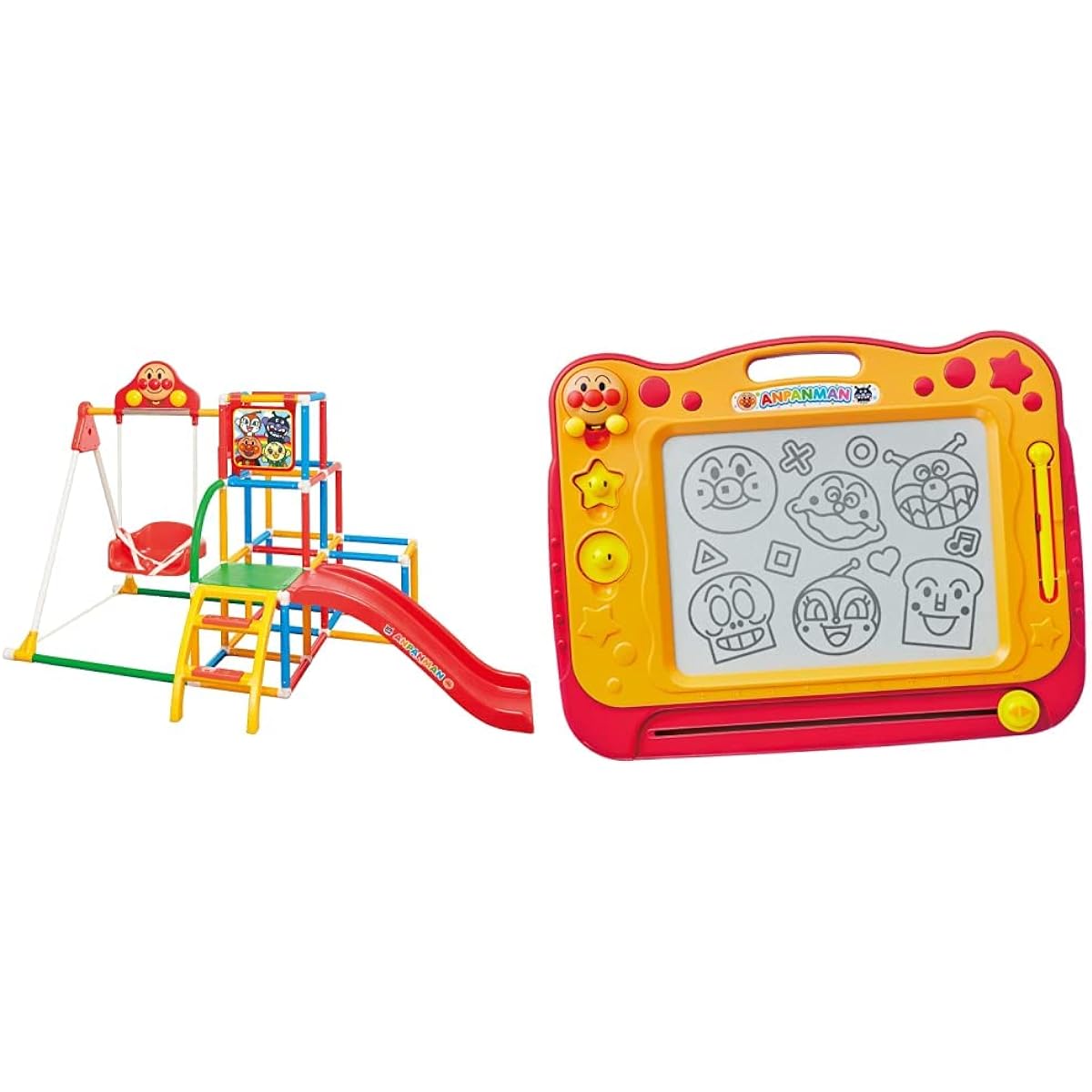 Agatsuma Anpanman My Child Genius Swing Park DX Red & Anpanman can be drawn well! Genius Brain Doodle Classroom [Set Purchase]