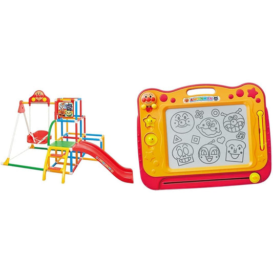 Agatsuma Anpanman My Child Genius Swing Park DX Red & Anpanman can be drawn well! Genius Brain Doodle Classroom [Set Purchase]