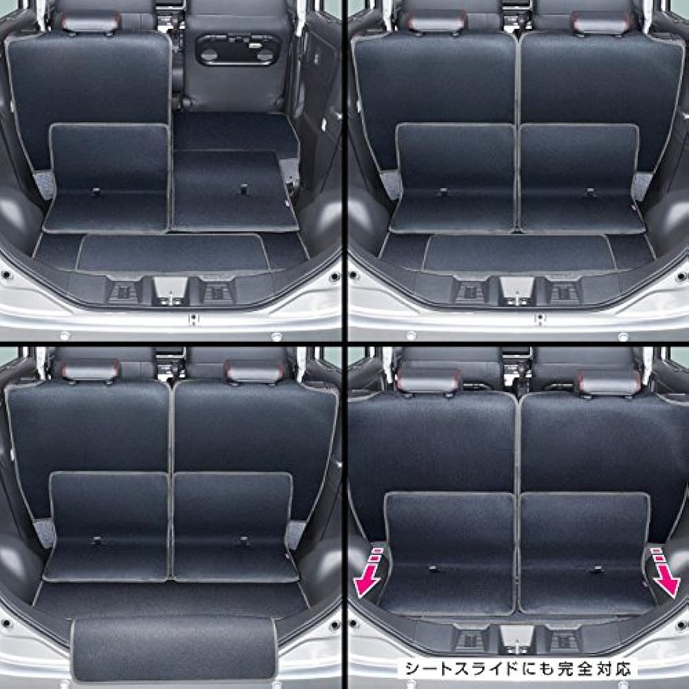 Levolva (Revolva) Luggage Cover - MK53S Spacia Custom Including Hybrid Dedicated Waterproof Stain Resistant Luggage Mat with Bumper Cover [Suzuki Trunk Seat Trunk Mat Floor Mat Accessories Parts]