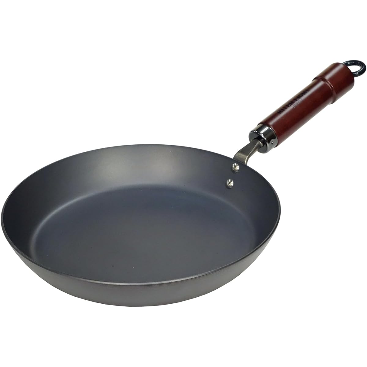River Light Extreme Iron Thick Plate Frying Pan 28cm Iron Nitride Processed IH Compatible Rust Resistant Wok Made in Japan K2328