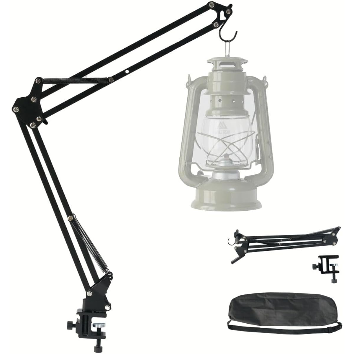 [Angle Master] Lantern Stand Lantern Hanger Tabletop Table Clamp Type Compact Lightweight Camping Outdoor Load Capacity 1.5kg ENGERMAIN Lantern Star 15
