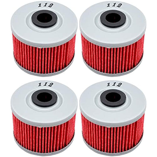 Oil Filter Kawasaki KLX300 KLX 300 1996-2008 KLX450R KLX 450R 2008-2014 KSR110 2002-2011 KX450F KX 450F 12-15 (Accessories Update) (Color : 4 PCS)