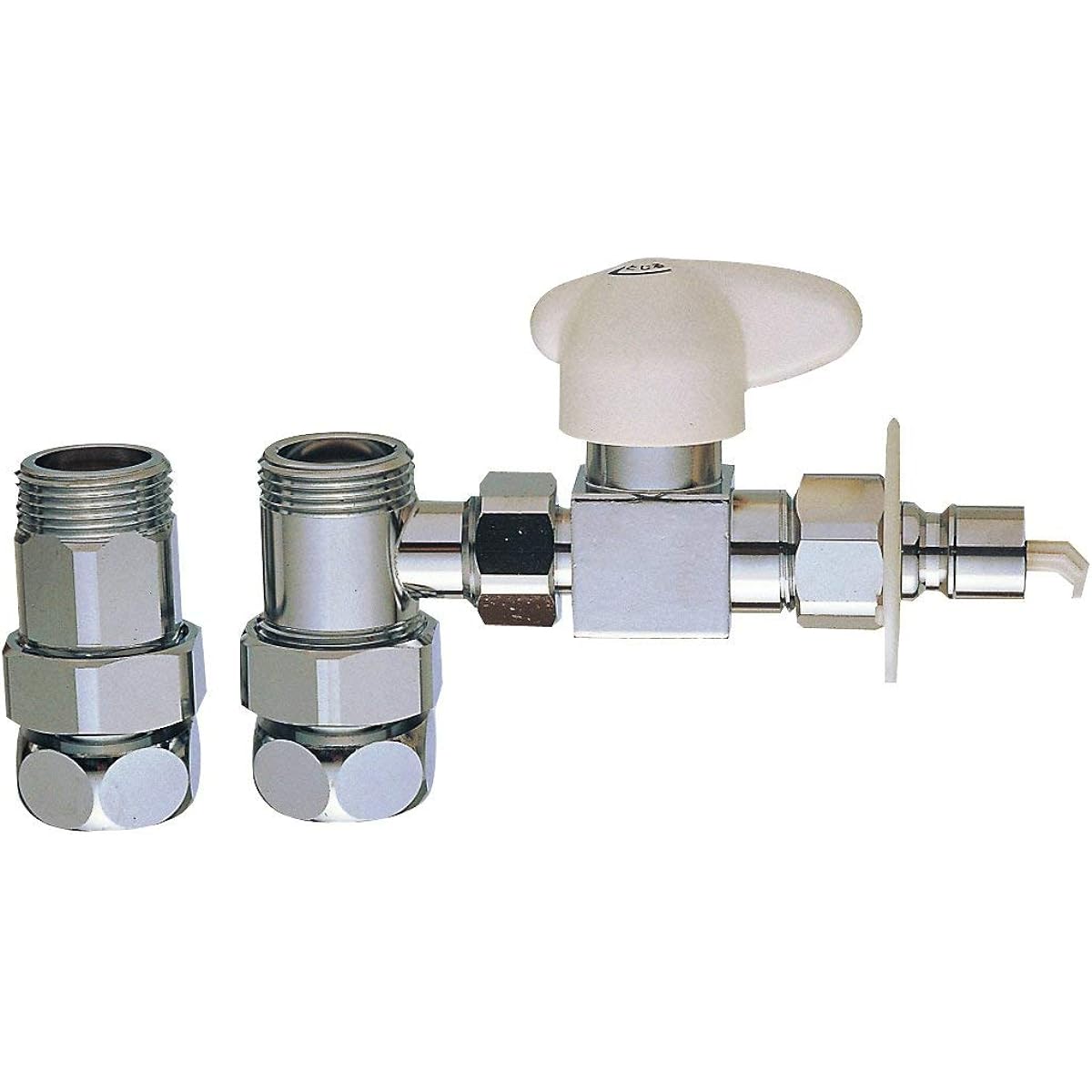 SANEI branch socket for water supply to the dishwasher, for wall-mounted mixer faucet, with auto stopper PB515S