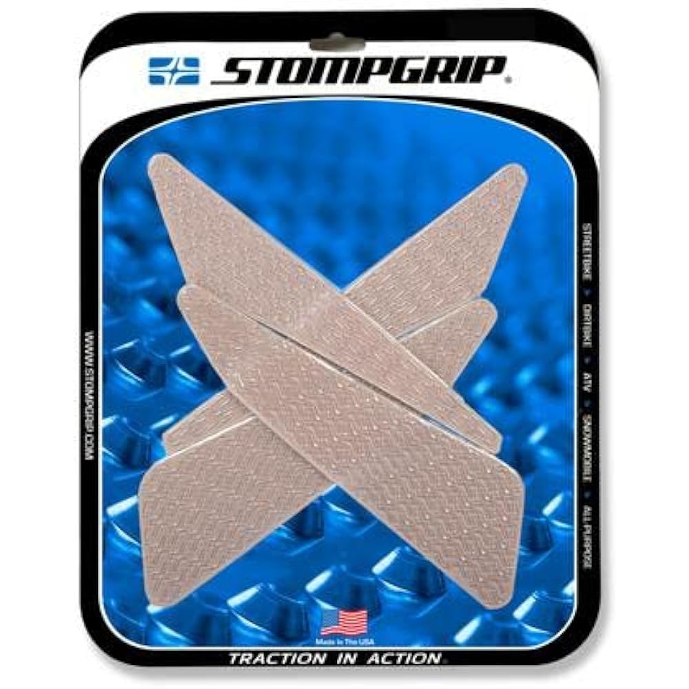 STOMPGRIP Traction Pad Tank Kit Black ICON MT-07 15-17 55-14-0098B
