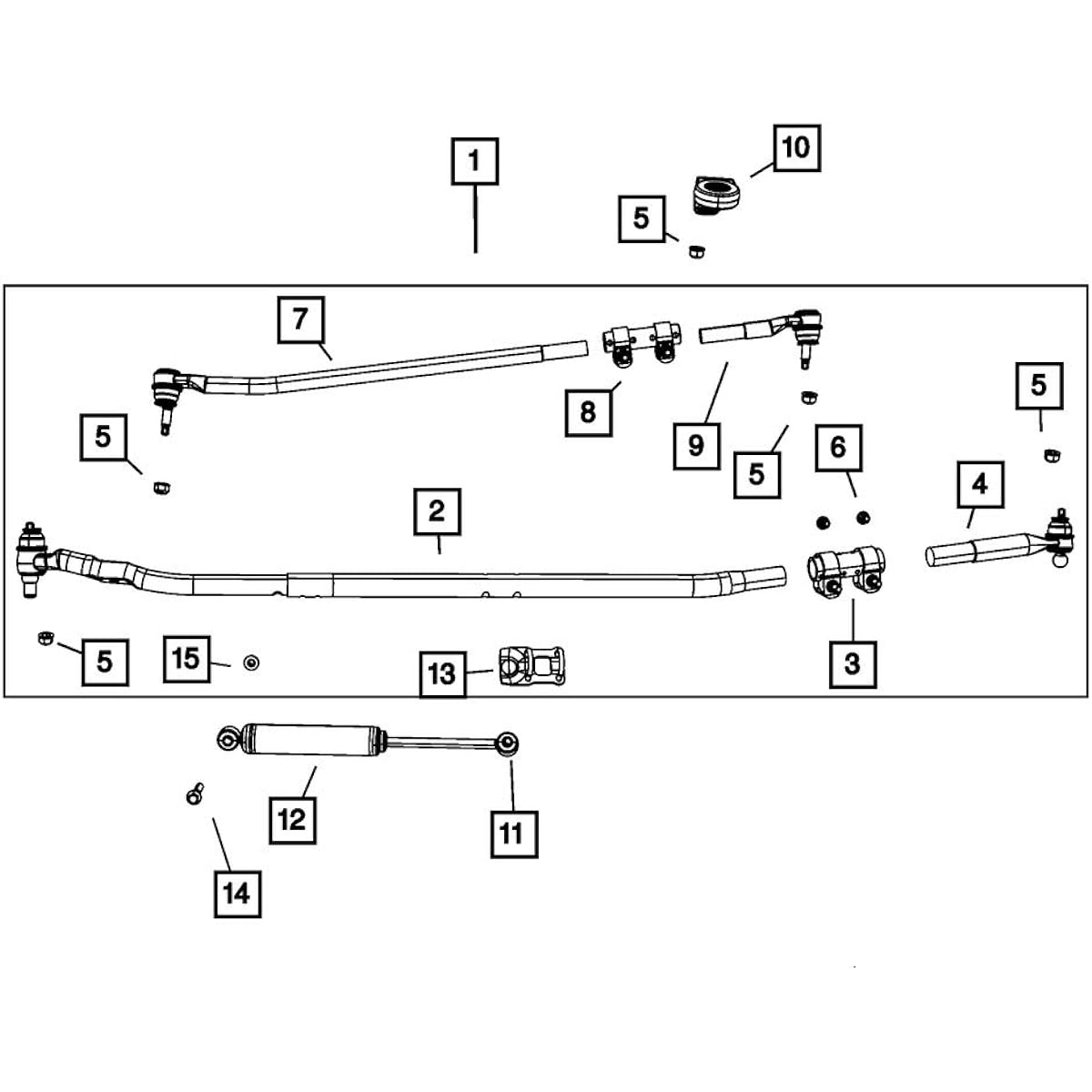 Mopar 6803 6940AD Steering Draglink