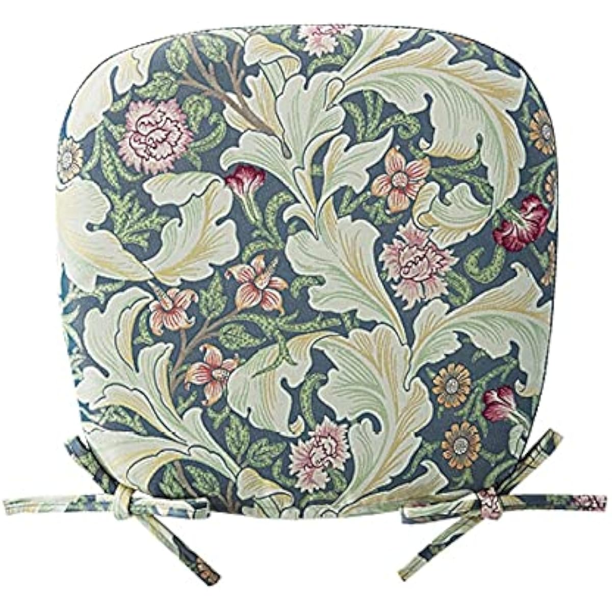 Kawashima Textile Cercon Morris Design Studio Seat Cushion Leicester Acanthus Blue Green 45×43cm LN1714