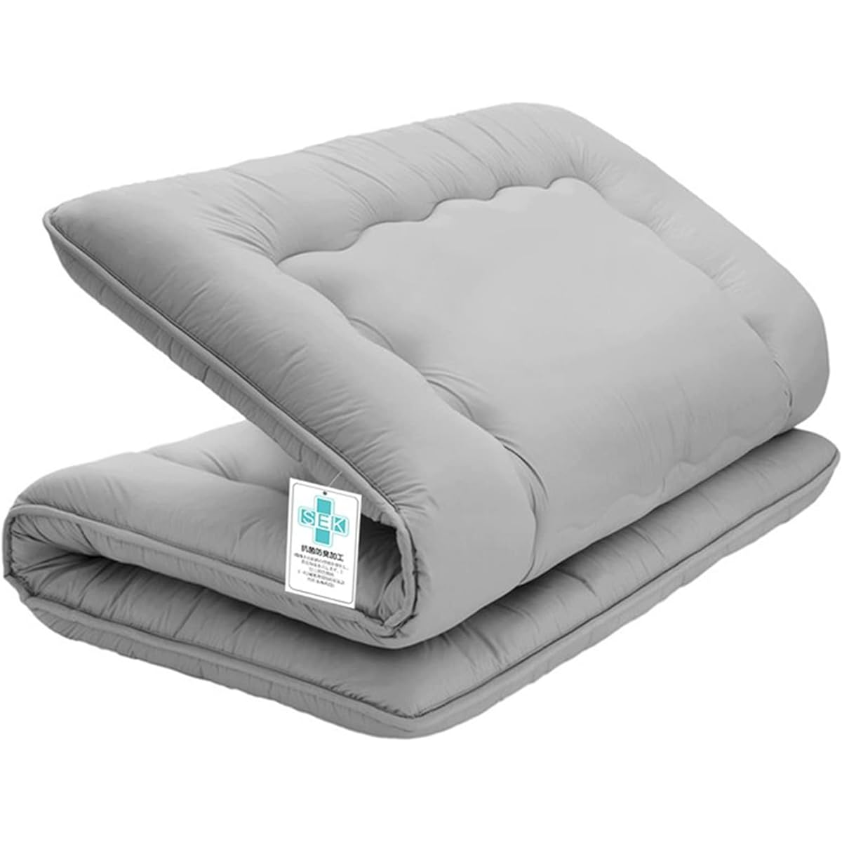 Matdeco Single Futon, Thick Thickness, approx. 7cm, Futon, Firm cotton, 3-layer structure, Body pressure dispersion, Volume, Lightweight, Tri-fold, Shikifuton, Does not get sagging, Moderate comfort, Antibacterial, odor resistant, Dust mite resistant, Wa