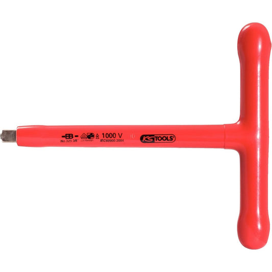 KS TOOLS Insulated T-grip socket spanner 3/8" 200mm 117.3820
