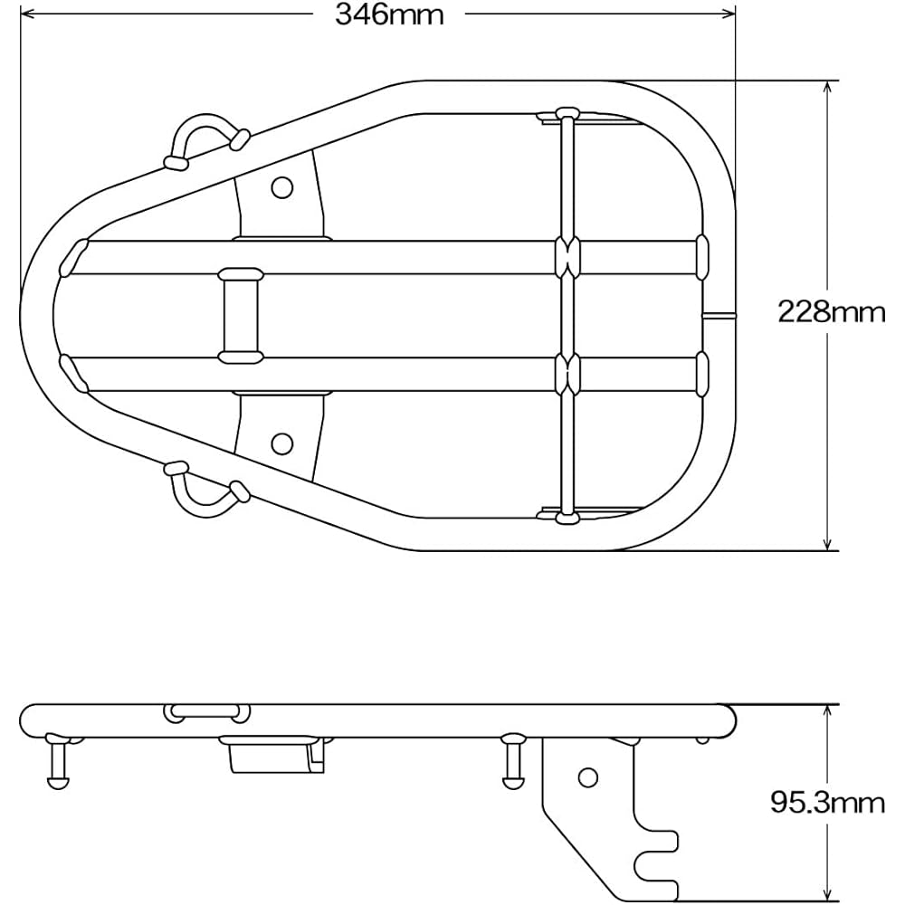 DRC Compact Carrier HONDA CT125 Hunter Cub (JA55/JA65) '20-23 Black D60-10-021