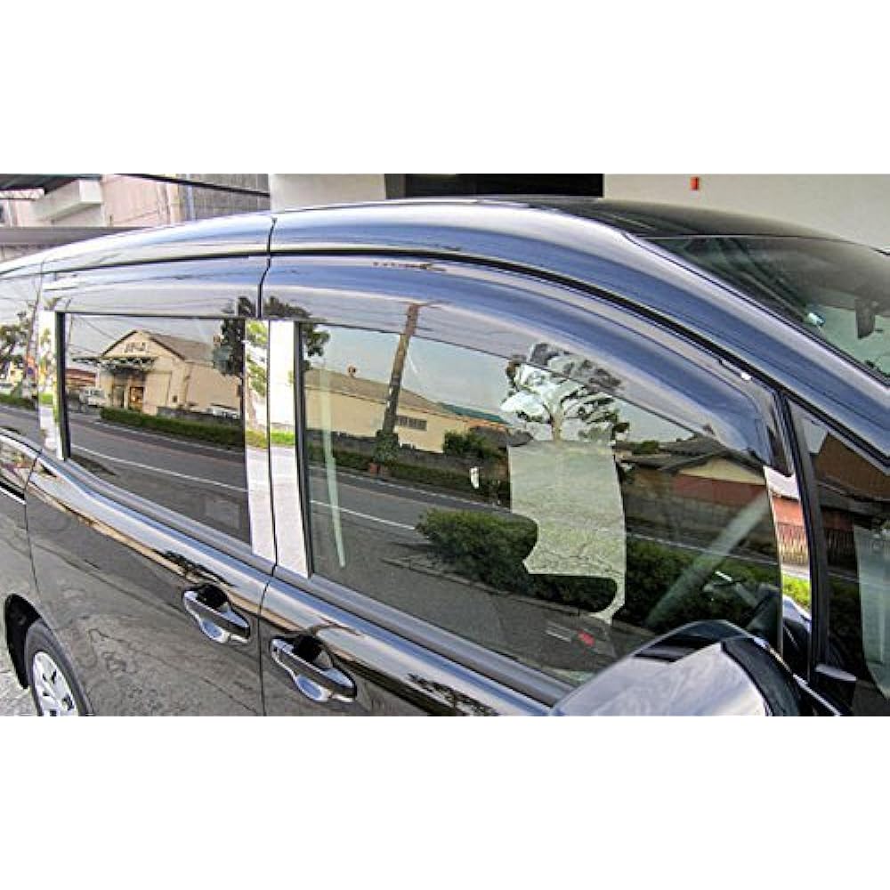 BRIGHTZ Voxy 80 85 Super Mirror Stainless Plated Pillar Panel Visor Useful 10PC [PIL-SIL-268] ZWR80G ZRR80G ZRR80W ZRR85G ZRR85W ZWR ZRR R80 R85 Voxy Voxy Boxy Boxy 13963