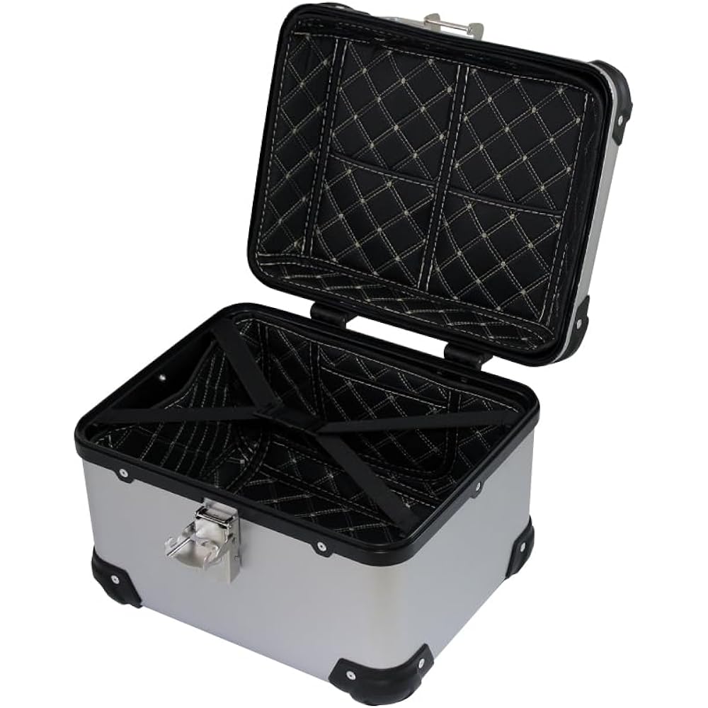 Motorcycle Rear Box E500 Top Case Across 30L Silver