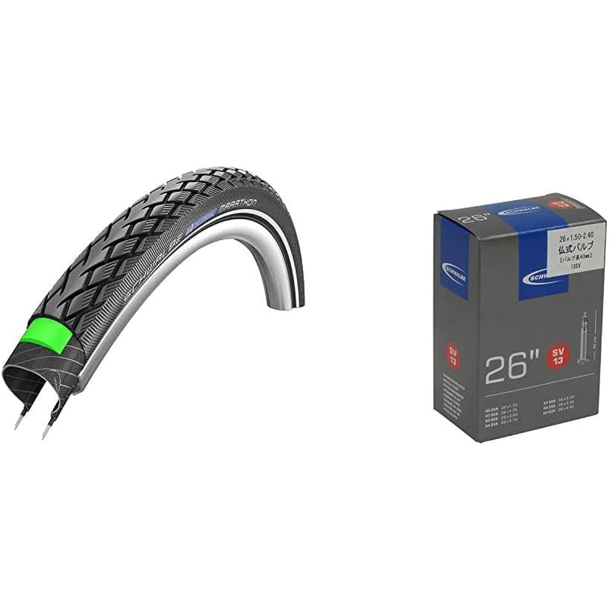 SCHWALBE [Genuine Product] Marathon 26 x 1.75 Clincher Tire [Tour/Touring/City Riding]