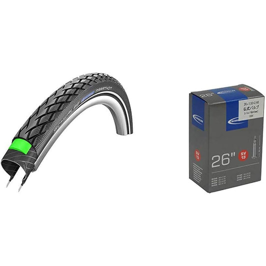 SCHWALBE [Genuine Product] Marathon 26 x 1.75 Clincher Tire [Tour/Touring/City Riding]
