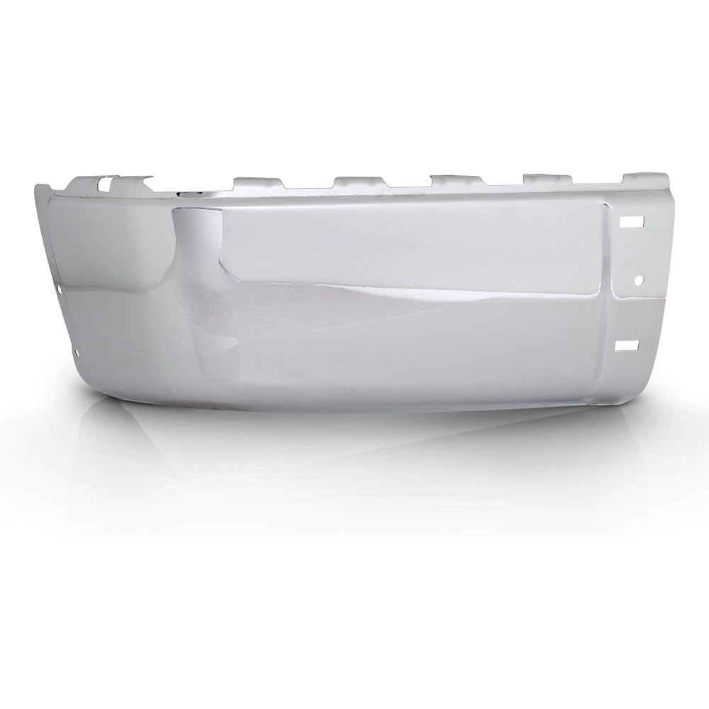 2007-2013 Chevrolet Silverad GMC Sierra 1500 2500HD 3500HD Chrome Steel Rear Bumper End Cap No Driver Left