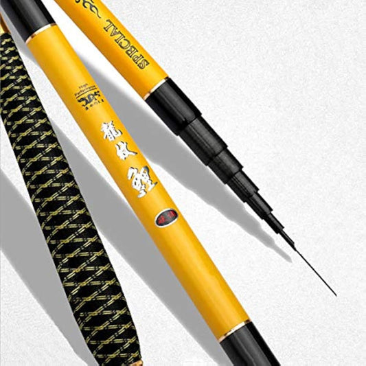 Wellvie Mountain Stream Rod, Total Length 6.3m, 630 cm, Carbide, Yamame, Char Fishing Fishing Rod, Mountain Stream Fishing, Swing, Closing Dimensions: Approximately 73cm, Carbon Rod, Tip Tip, For Lilian, Amago, Rainbow Trout, Haya, Rockfish, etc./Beginne