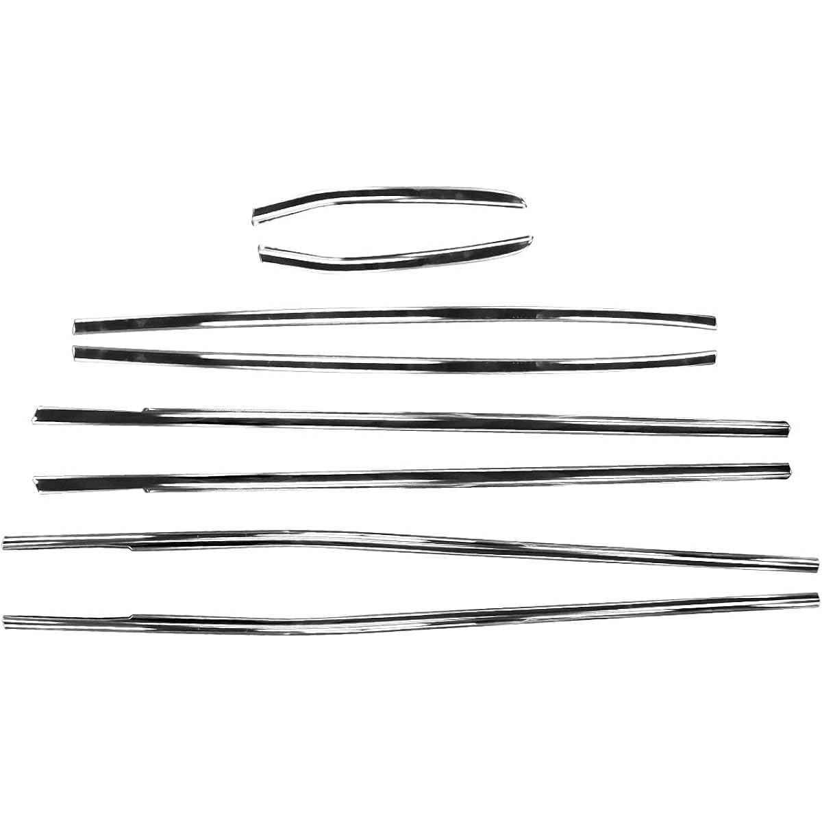 Noah Voxy Esquire 80 Series ZRR80 ZRR85 Early Late Side Window Trim Weatherstrip Molle Window Garnish Door Mall Stainless Steel Mirror Finish Custom Parts Accessories Dress Up NOAH VOXY Exclusive Design