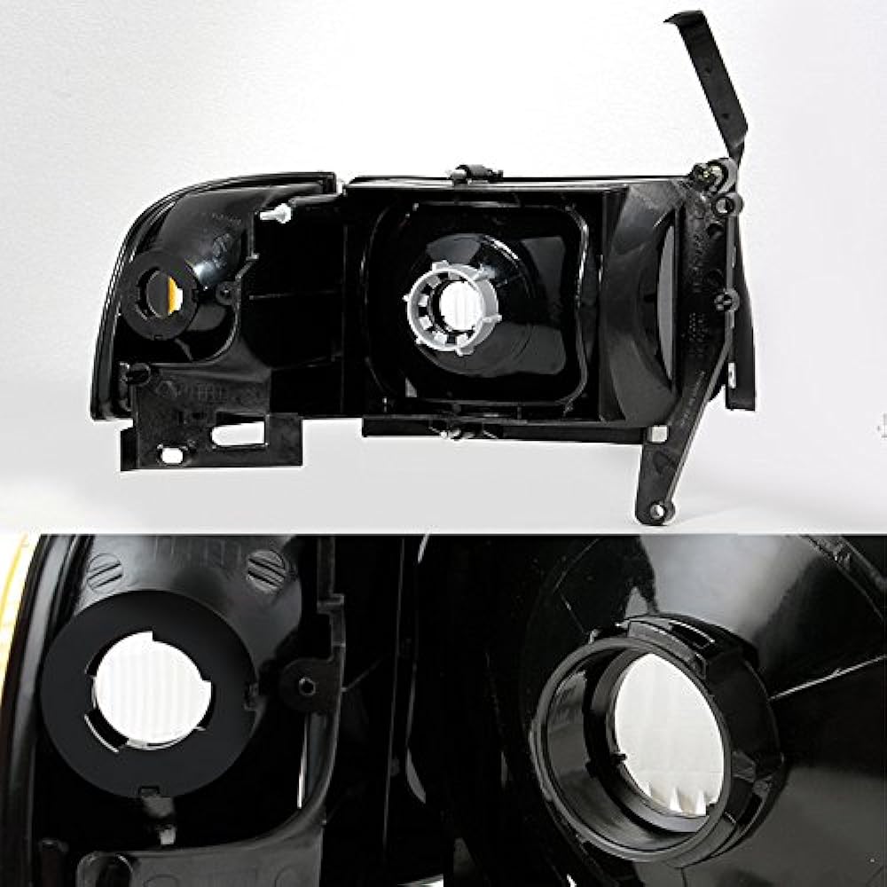 1994-2002 Dodge Lamb Headlight Corner with Light For Pair Set replacement + Red Clear Tail Light Combo Set