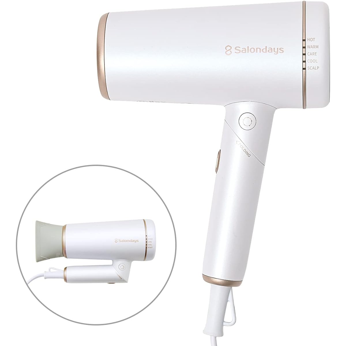 Onedom International Compatible, Large Air Volume, Quick Drying, Beautiful Hair Dryer, Plasma Care Hair Dryer, Lightweight, Compact, W Coat Ion, Static Electricity Suppression, BiB Infrared, Hot/Cold Air Automatic Switching