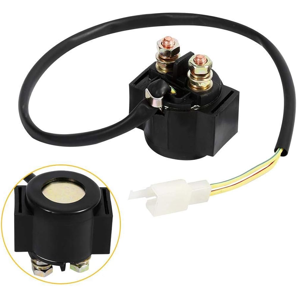 HKOO 2 Pin Starter Solenoid Relay Cooler 50cc 70cc 90cc 110cc 125cc Taotao Kazuma Sunl ATV Dirt Bike Pocket Bike Go Kart