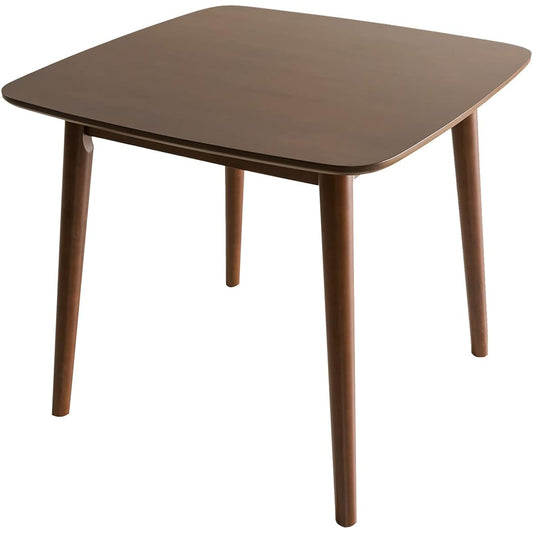 System K Table Dining Table Width 80cm Scandinavian Style Compact Rounded Corners Dining Table Work Table Brown Brown Table: 80cm width