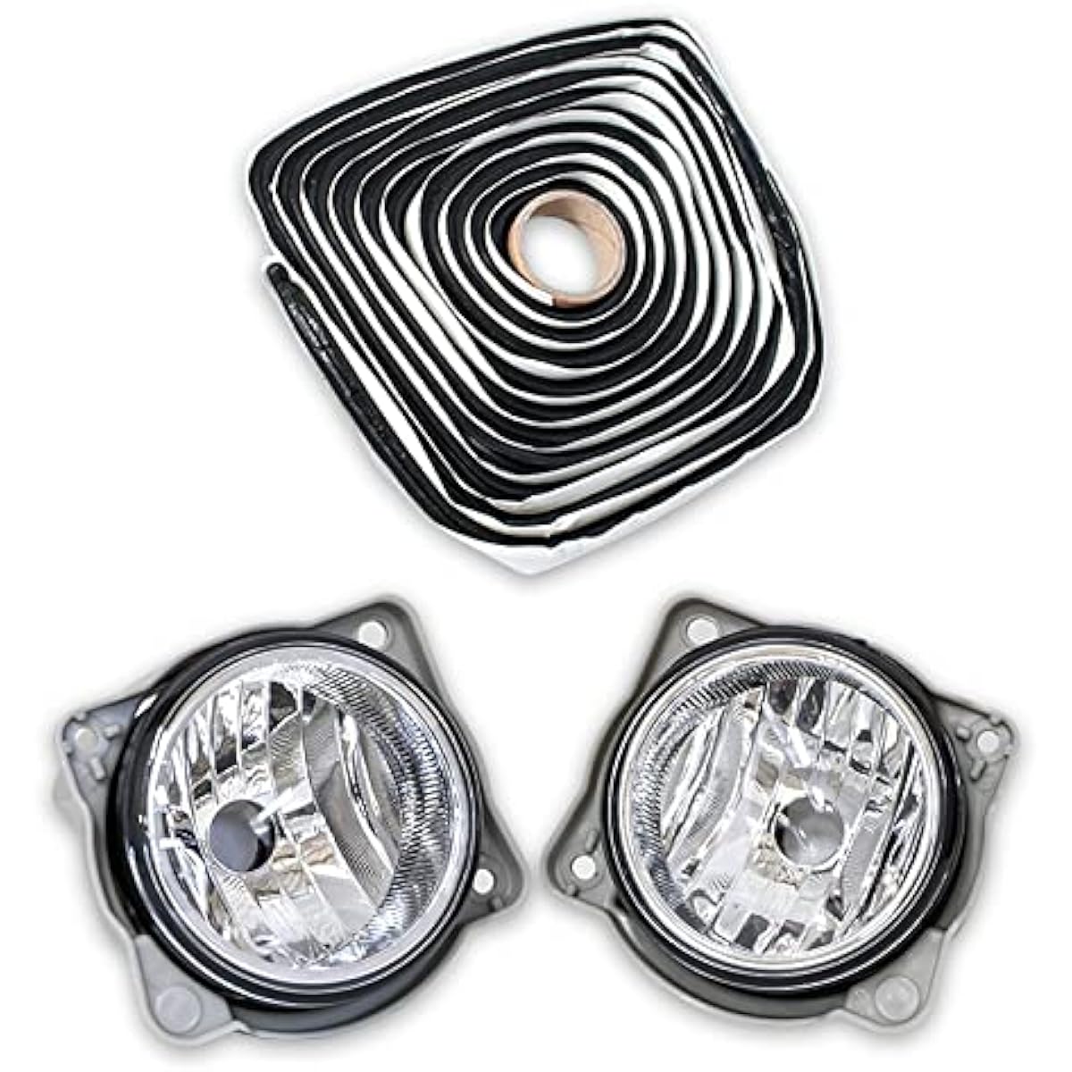 [Share Style] Rise Rocky Dedicated H8 H11 H16 LED Bulb Fog Lens Unit Butyl Rubber Set