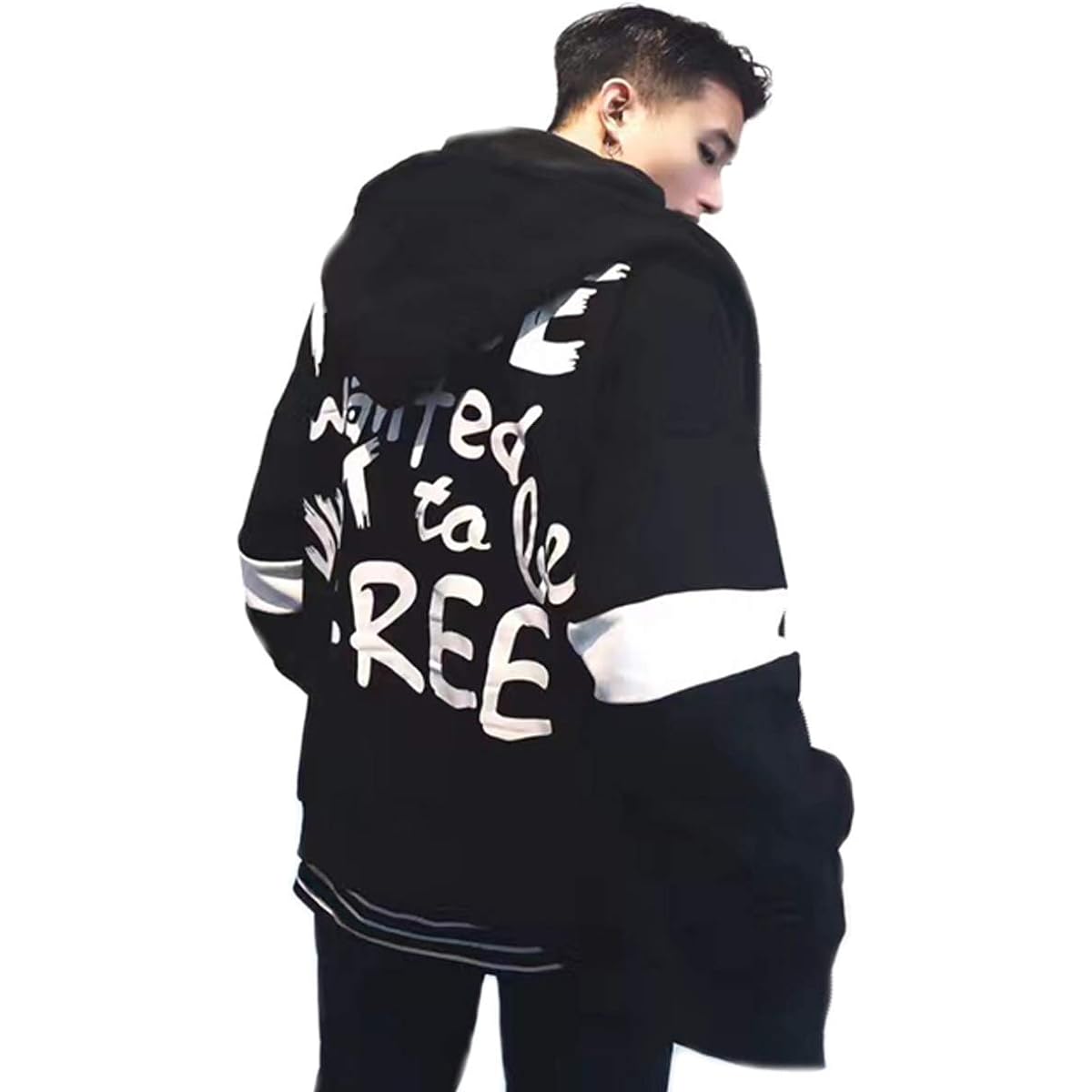 [At Marvelous] Men's Logo Hoodie Handwritten Logo Big Hoodie Unisex Big Silhouette Street (ST/No.23026)