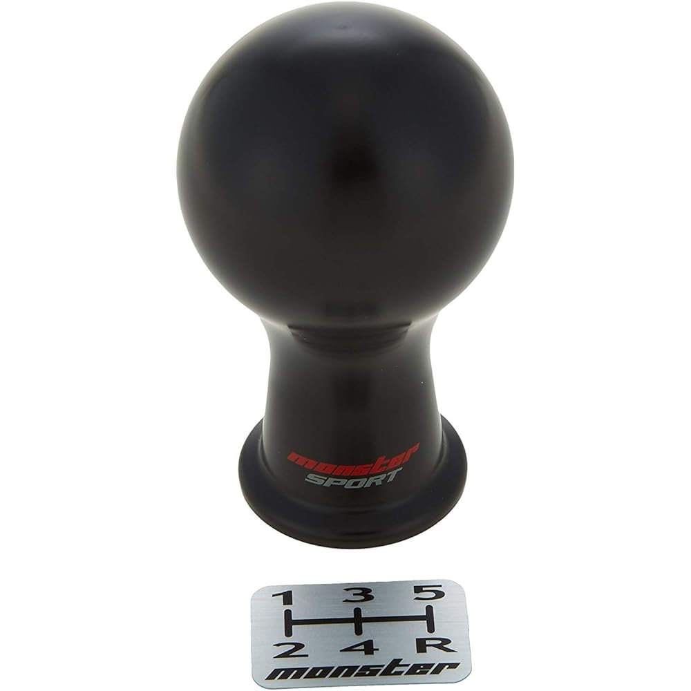 MONSTER SPORT Monster Shift Knob A Type (Ball Type) Black M12xP1.25 Toyota/Subaru/Suzuki 831131-0000M