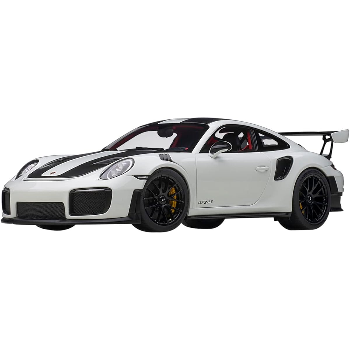 AUTOart 1/18 Porsche 911 (991.2) GT2 RS Weissach Package White/Carbon Black Finished Product 78171