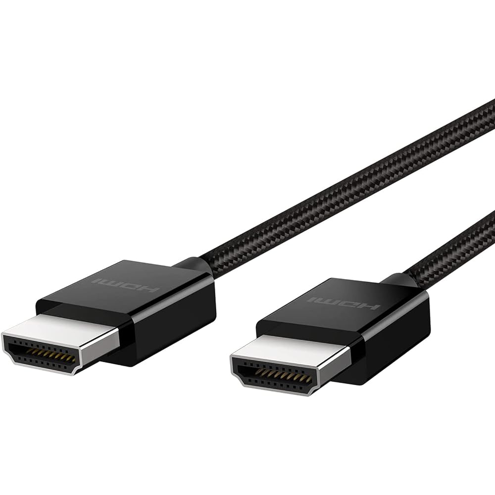 Belkin HDMI Cable HDMI 2.1 Ultra HD High Speed 4K 8K PS5 Xbox Compatible 1m Black AV10176BT1M-BLK-A
