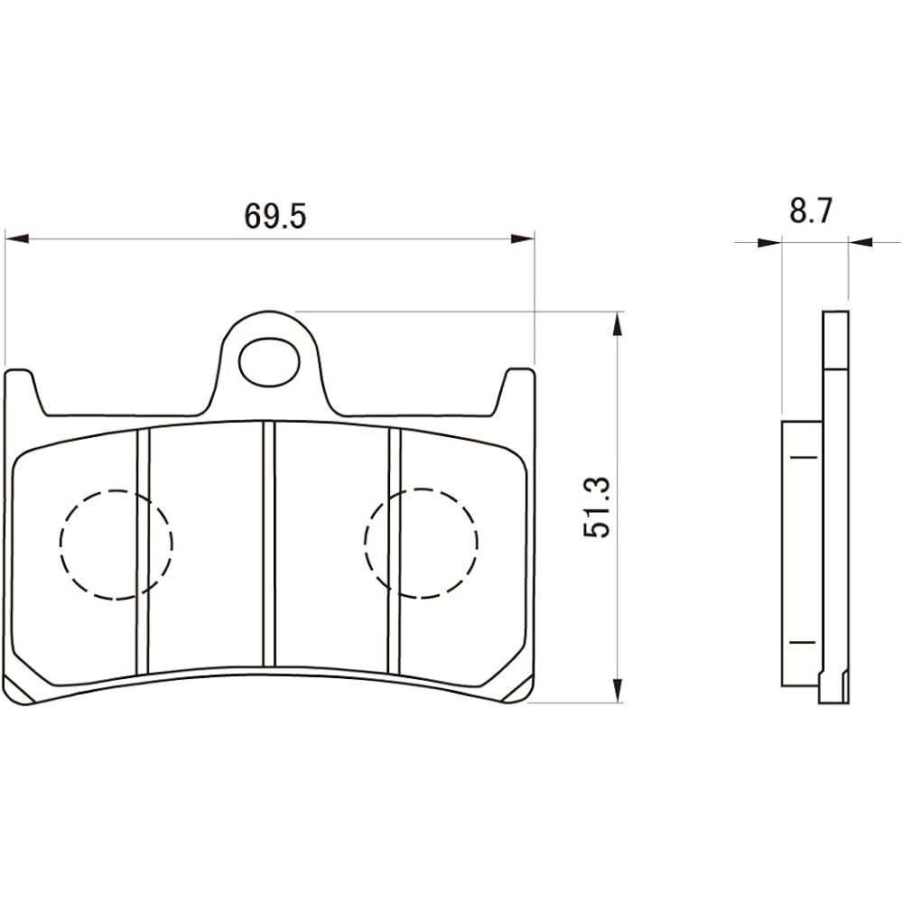 Daytona Motorcycle Brake Pad Golden Pad X (Sintered Metal Pad) YZF-R1/M(15-21) TRACER9 GT ABS(21) MT-09/ABS/SP(14-21)