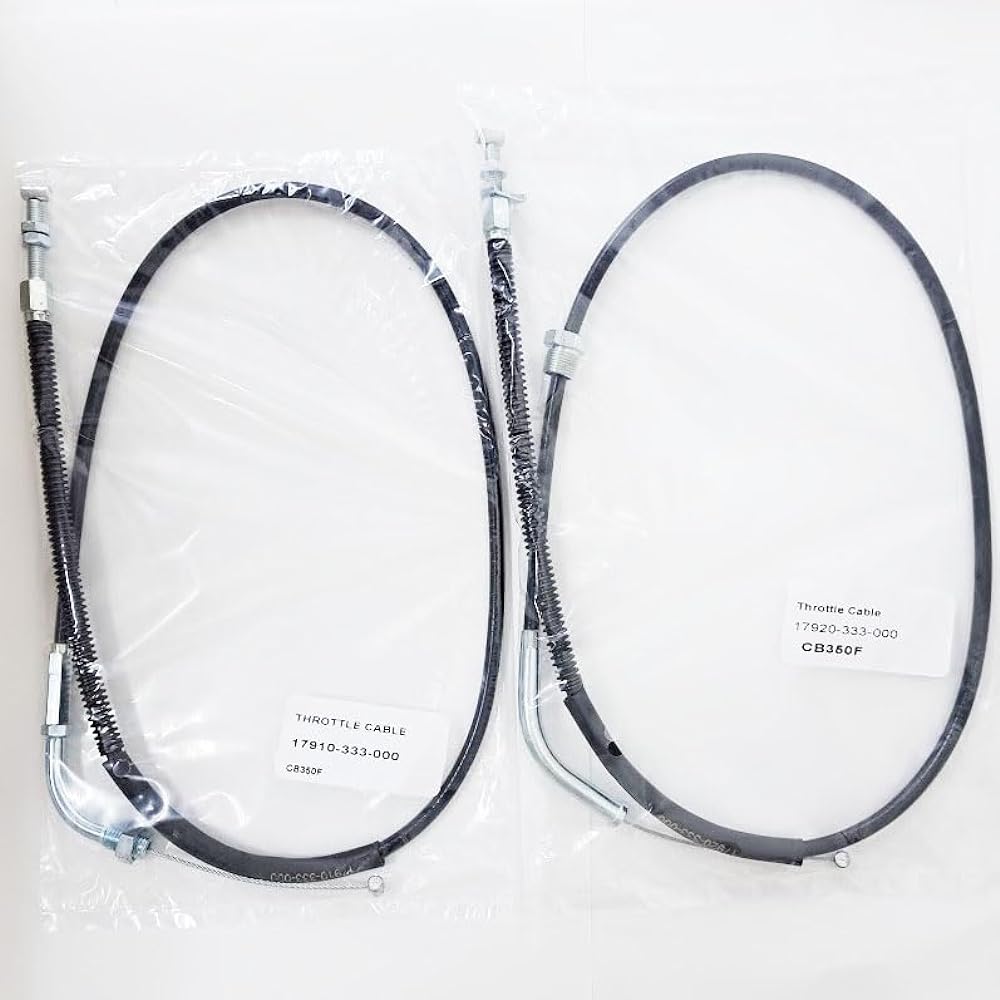 CB350Four CB400Four2 Throttle wire Accelerator wire 17910-333-000 17920-333-000 Set of 2 [Made by Velomoto]